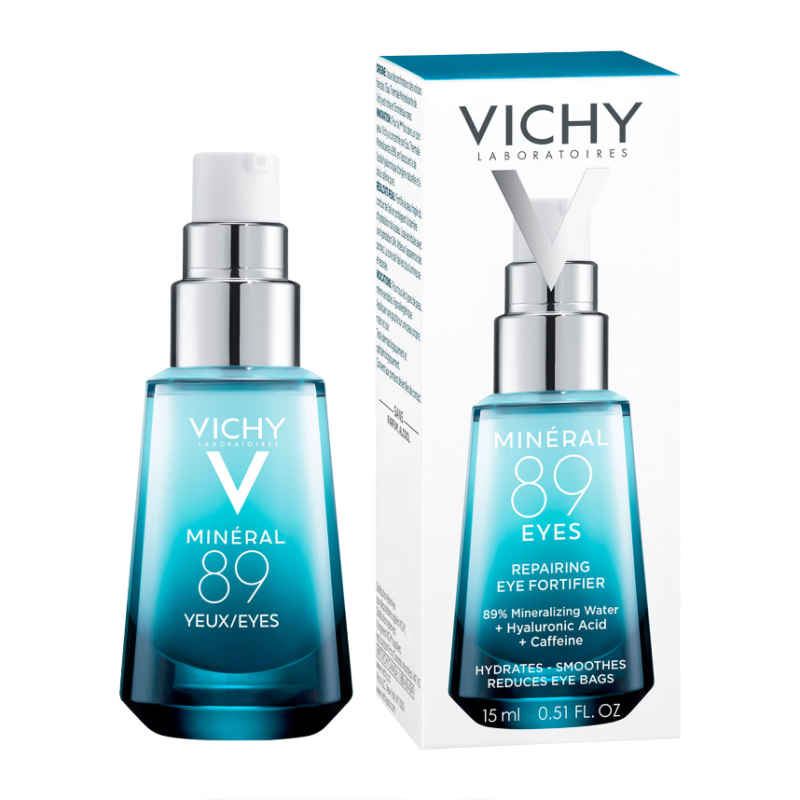 Vichy Minéral 89 Eye Brightening Serum with Hyaluronic Acid & Caffeine 15ml - Image 2