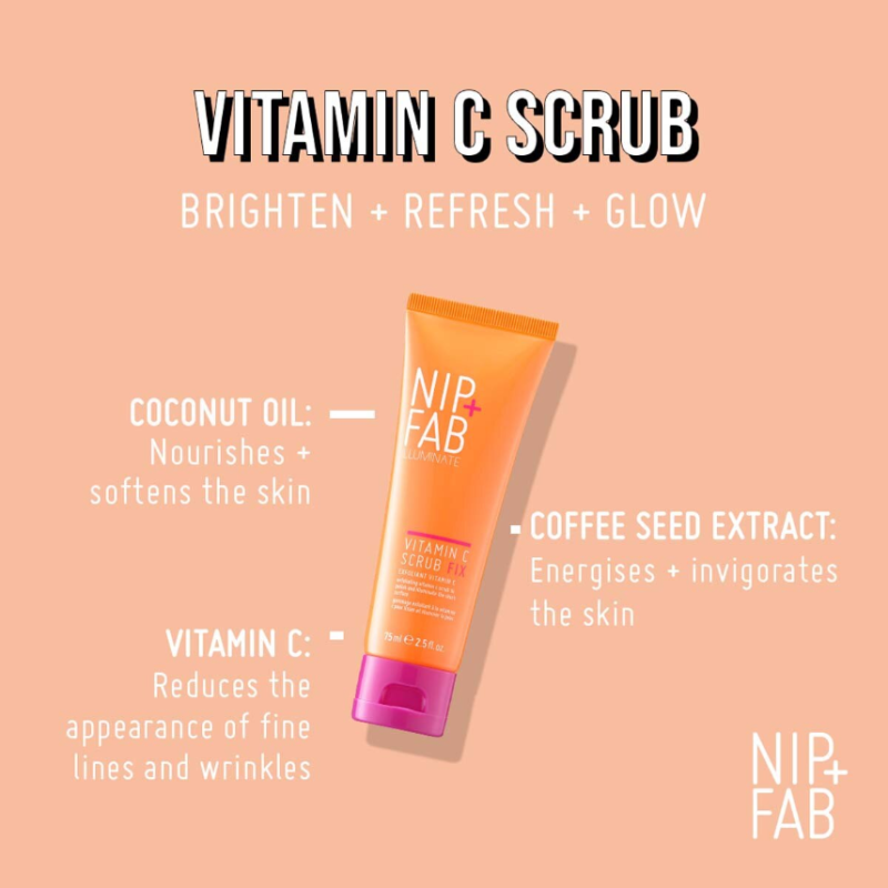 NIP+FAB Vitamin C Fix Scrub 75ml - Image 3